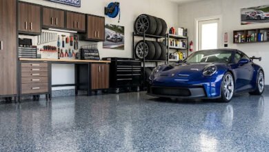 Flake Epoxy Garage Flooring