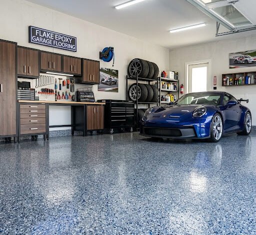 Flake Epoxy Garage Flooring