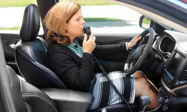 How are in-car breathalyzer devices installed and maintained?