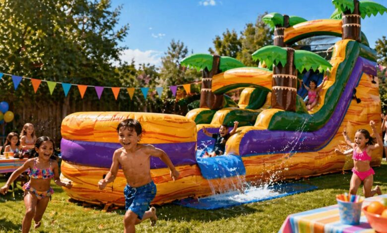 Planning the Perfect Outdoor Celebration With a Water Slide