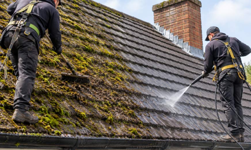 How to Remove Moss from a Roof | Step by Step