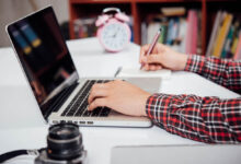 A scriptwriter working on an animation video script.